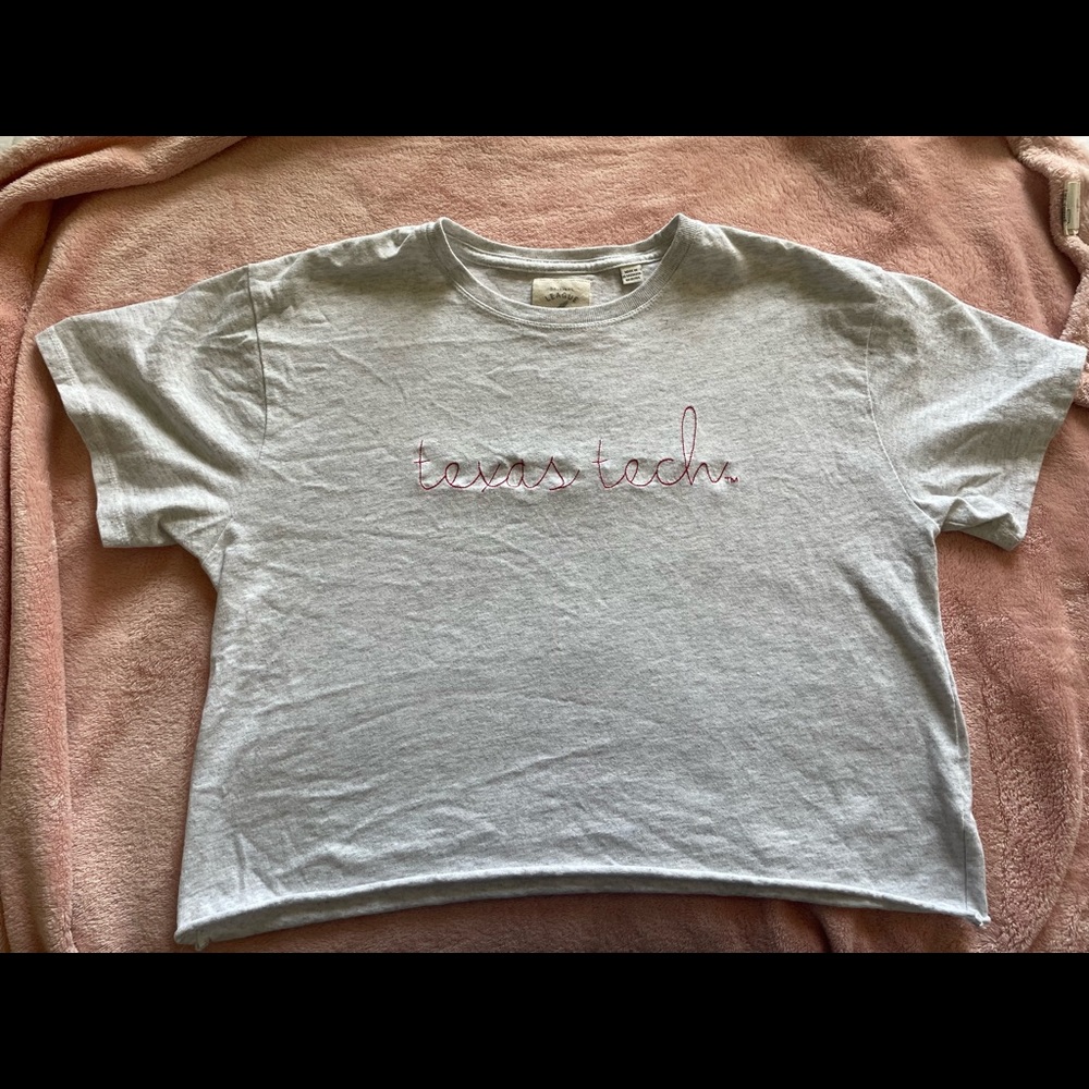 Texas Tech Embroidered Crop Top